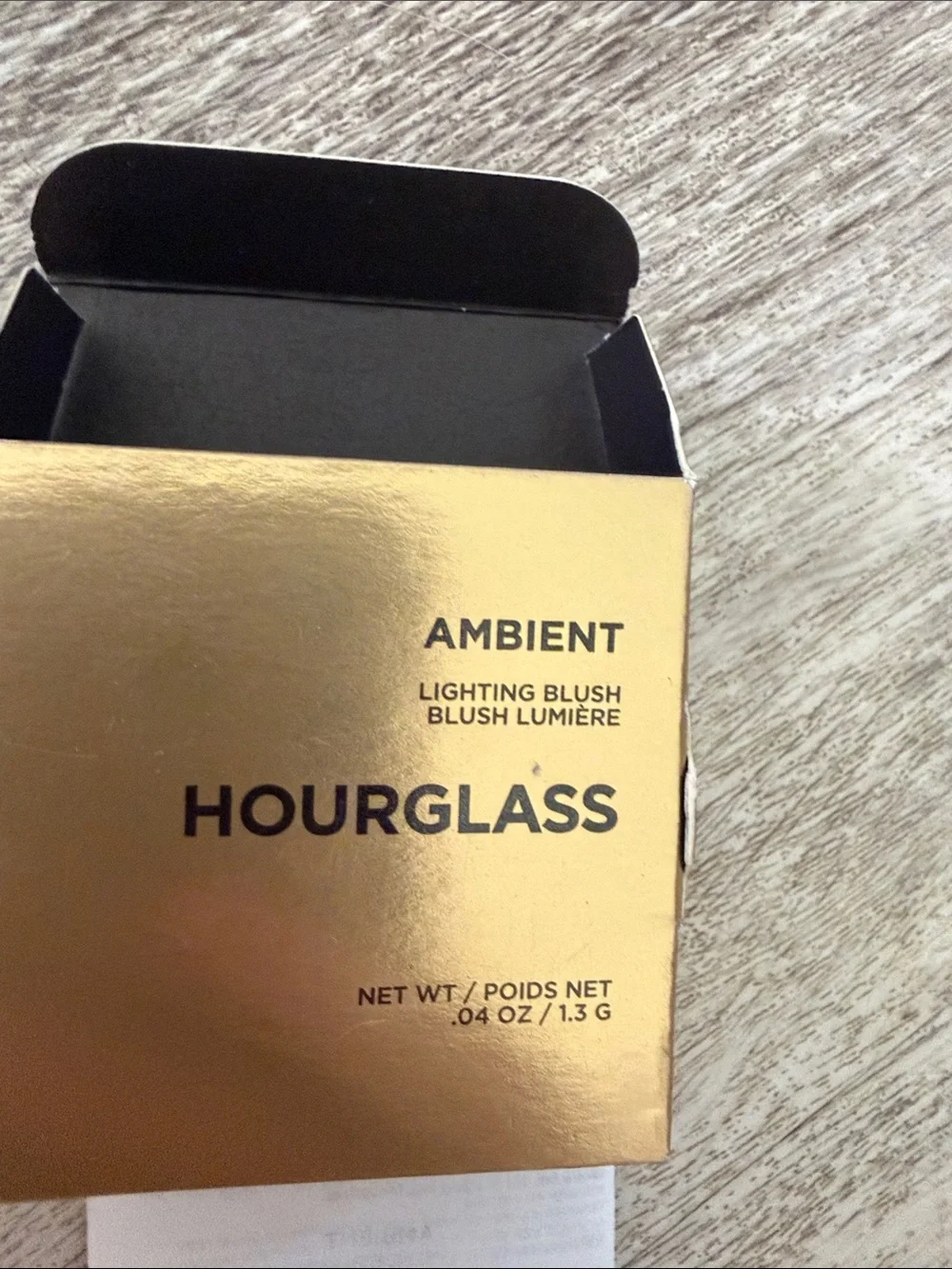 Hourglass Marble Swirl Blush in Rose and Gold